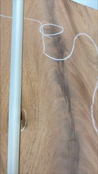 Top Billet Mahagony Swietenia, Crotch 11mm - Unique piece #013